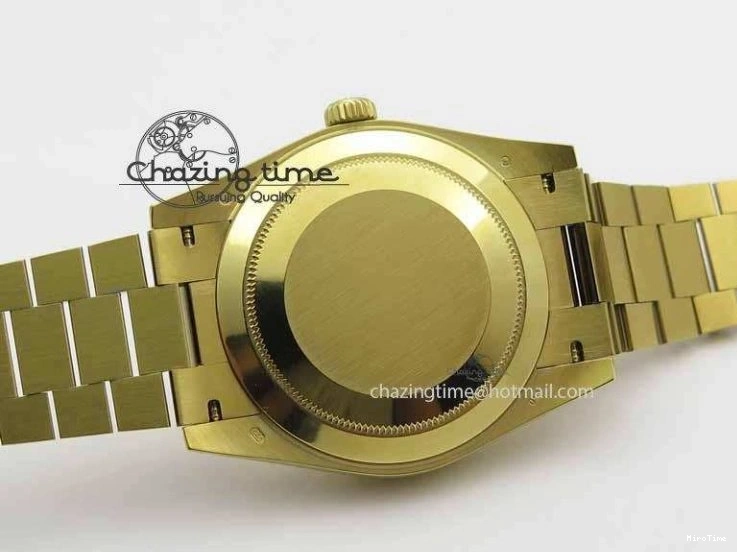 MiroTime 0427 Cozy Day-Date 40mm 228238 YG Noob 1:1 Best Edition Silver Dial On YG President Bracelet A 3710